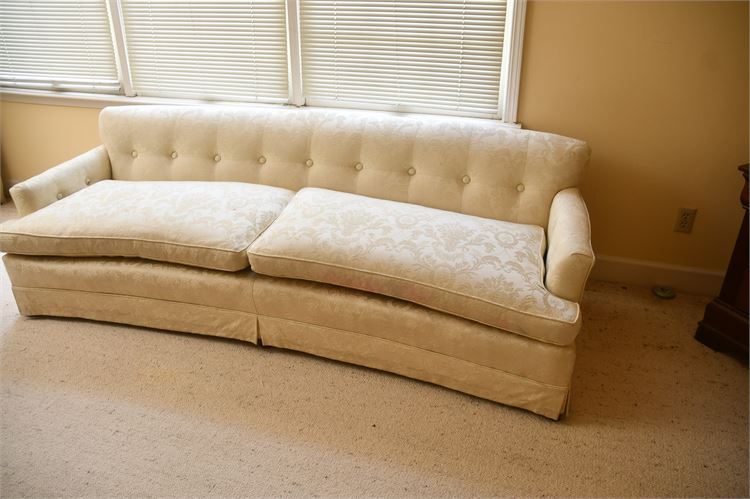 Custom Upholstered White Sofa