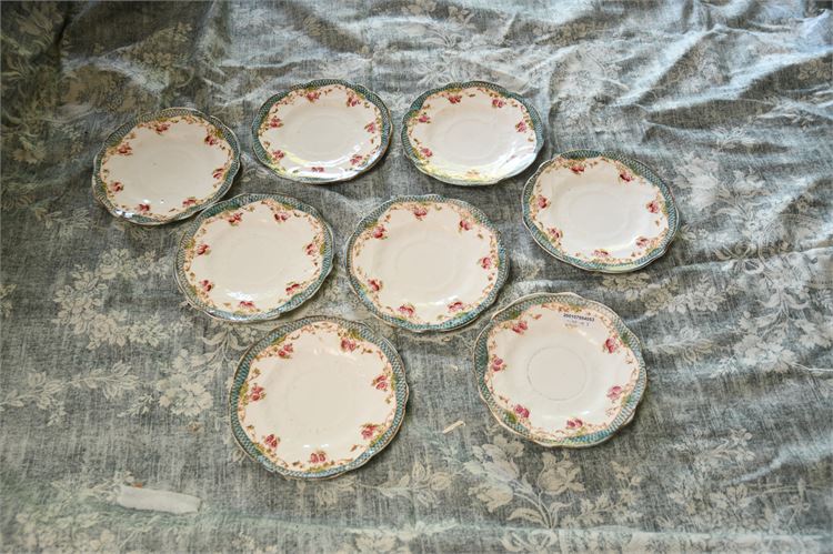 Set of Floral Decorated Plates