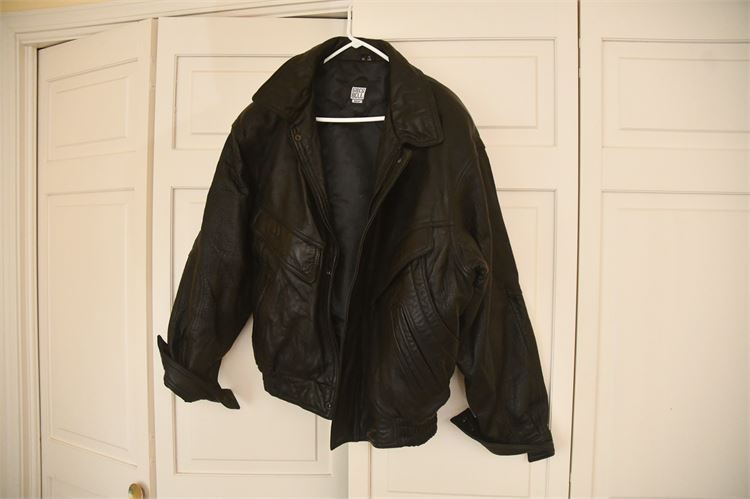 Greg Bell Mens Leather Jacket XL