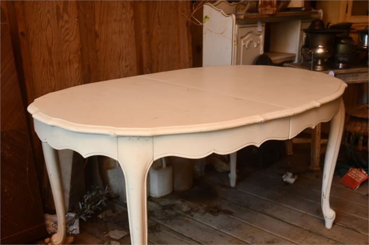 White Painted Provincial Dinning Table