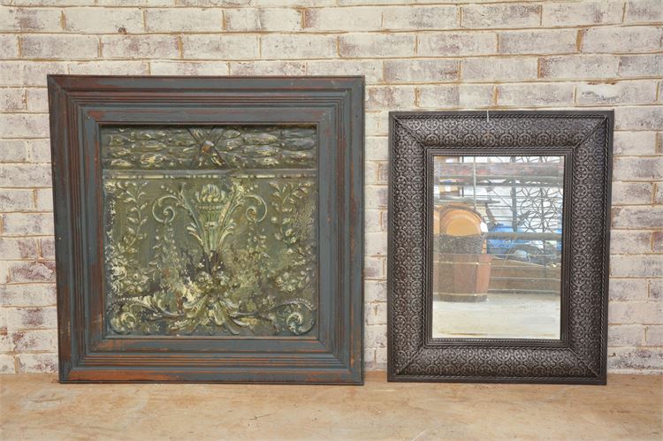 Framed Mirror and Panel