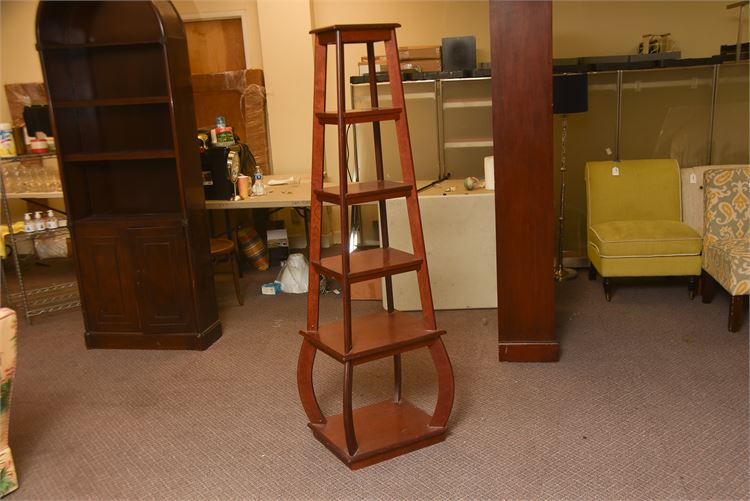 Mahogany Tiered Shelf