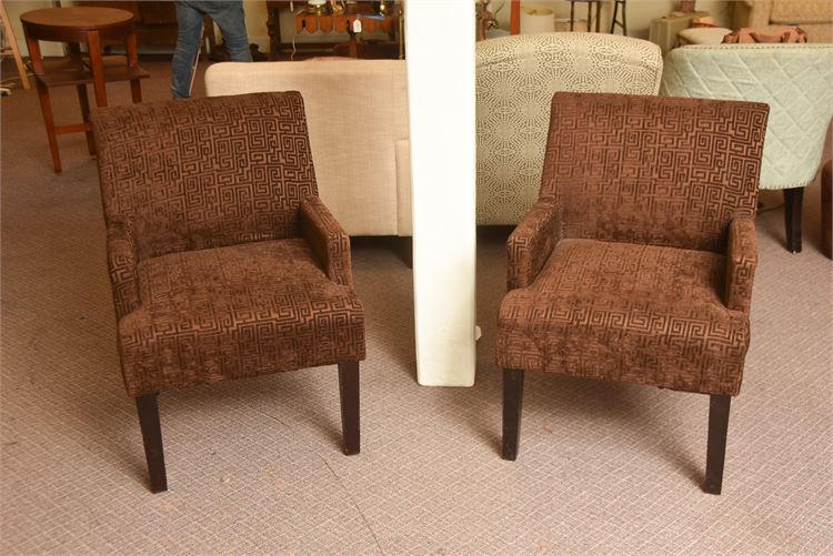 Pair Upholstered Armchairs