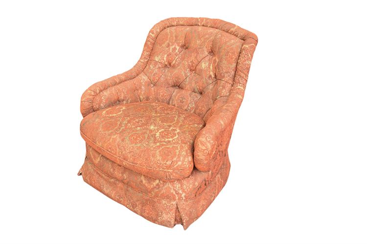 Paisley Pattern Orange armchair