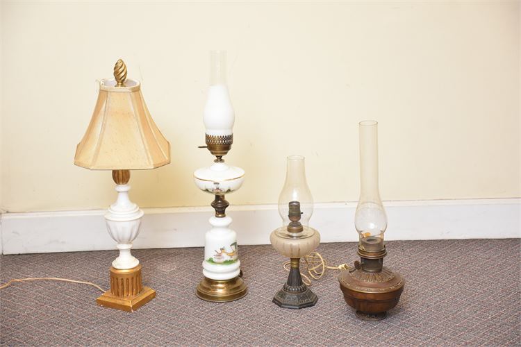 Four (4) Different Lamps