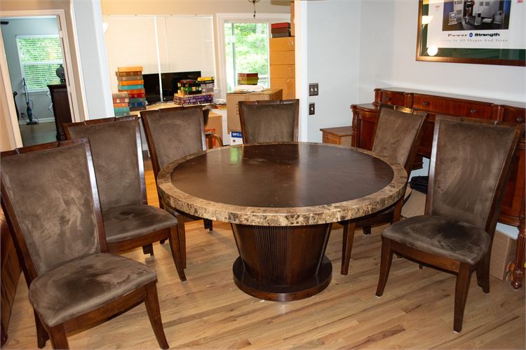 Ashley Furniture Millennium Collection.Dinning Table with Six Chairs