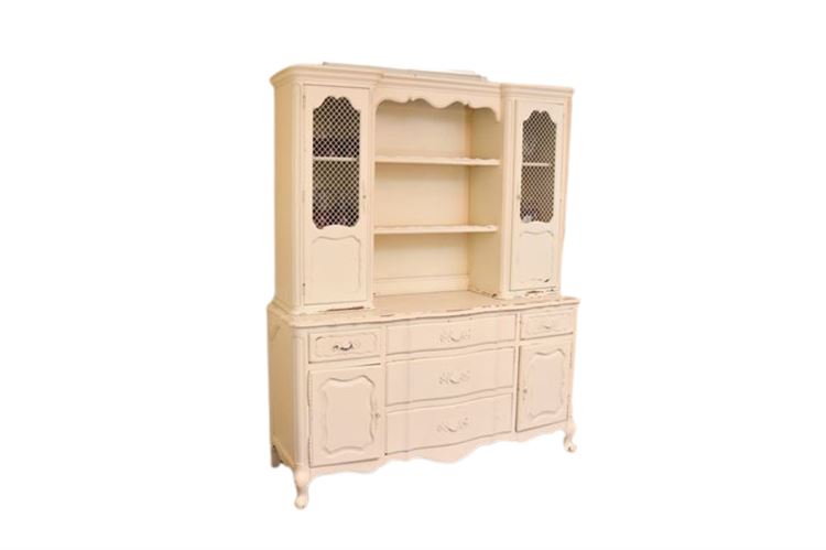 White Painted Provincial Style Cabinet