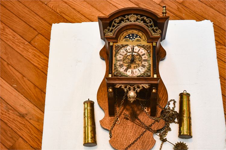 Wall Clock with Wooden Frame