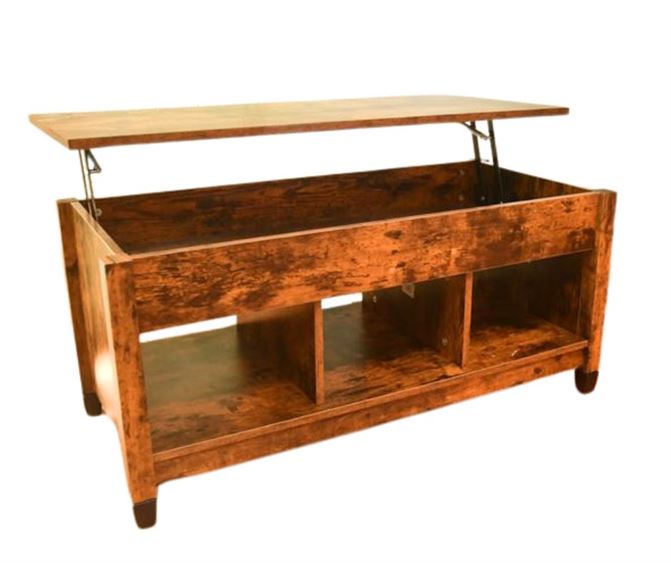 Hinged Top Storage Table