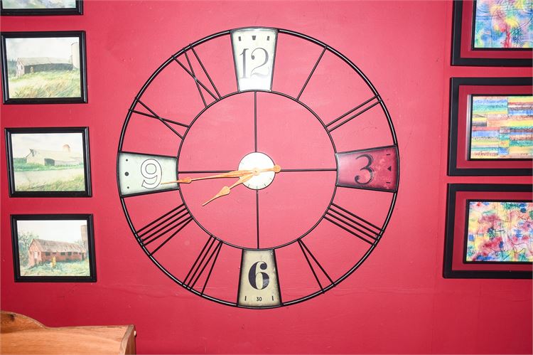 Wrought Iron Decorative Wall Clock