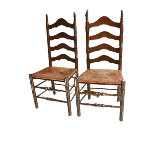 Two Ladder Back Chairs