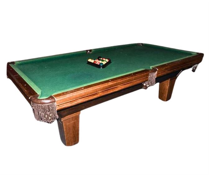 Leisure Bay Billiards Oak Slate Top pool Table