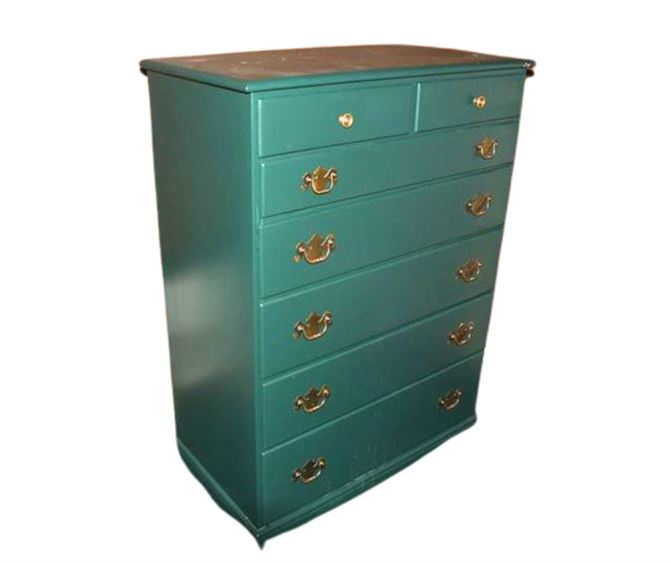 Green Painted Chest