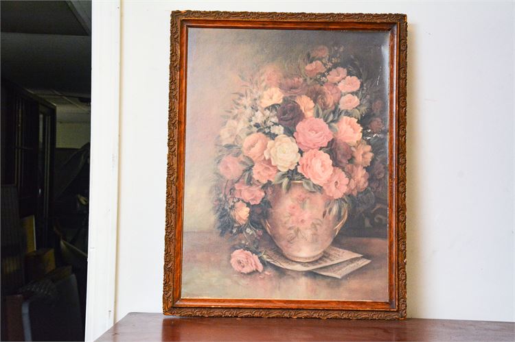 Framed Floral Picture