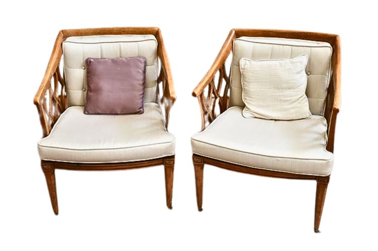 Pair Classical Style Armchairs