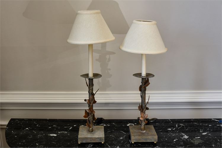 Pair Stick Lamps