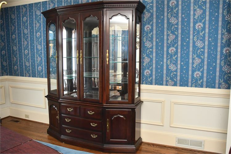 Haverty's Fine Mahogany  Breakfront