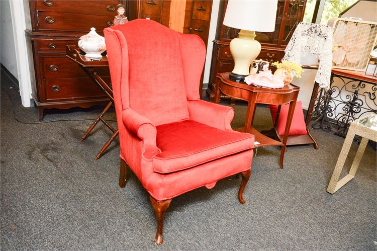 Red Wingback Chair