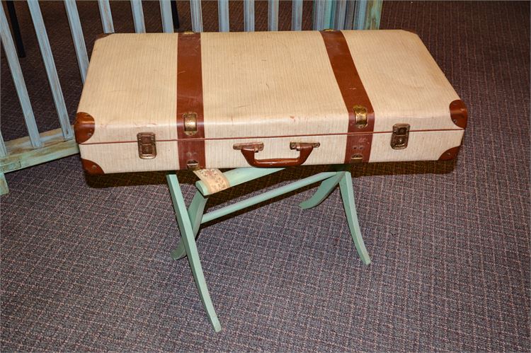 Suitcase and Luggage Rack