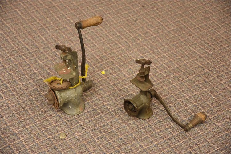 Two (2) Cast Iron Grinders