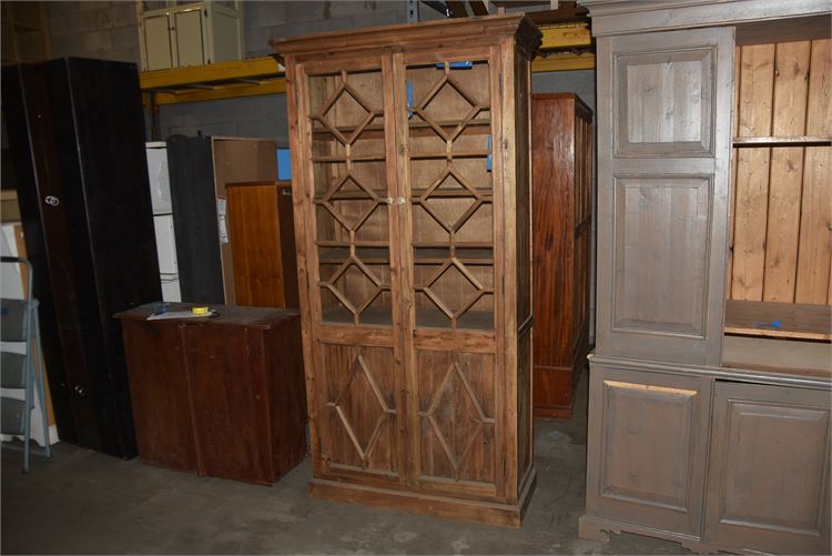 Antique style pine kitchen cabinet