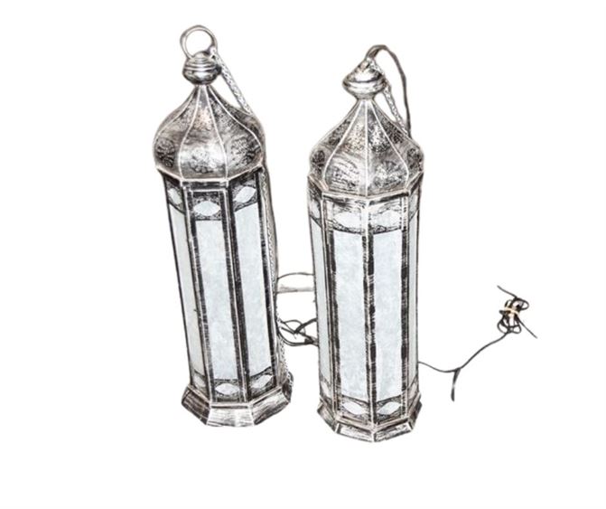 Pair Hanging Lanterns