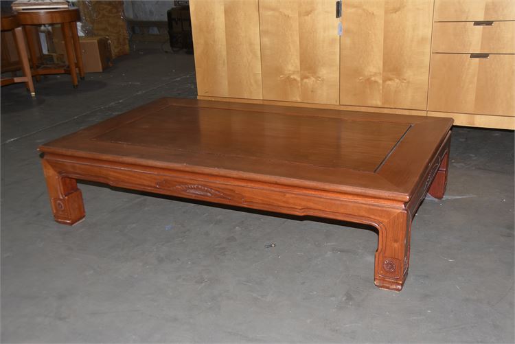 Chinese style low wood tea table