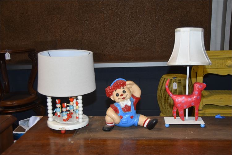 Three Childs Room Lamps