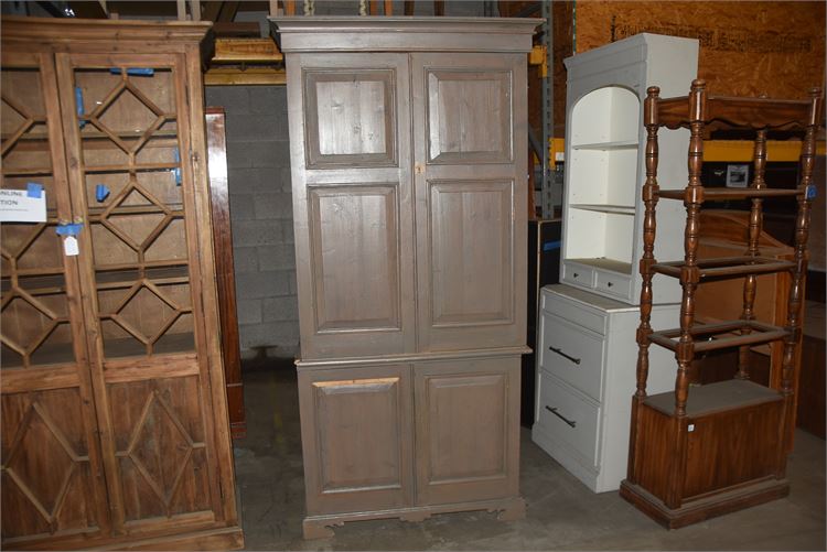 Wooden storage hutch