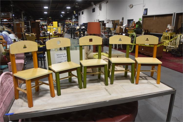 FIVE (5) children’s chairs