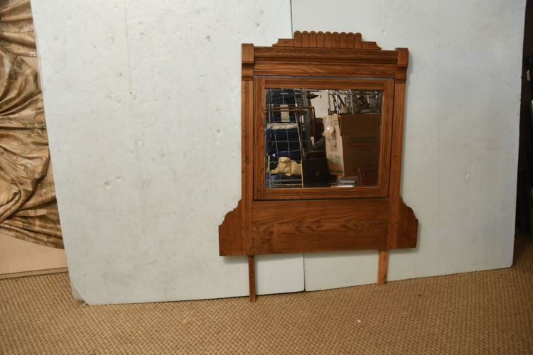 Oak dresser mirror