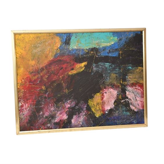 Framed Abstract Painting