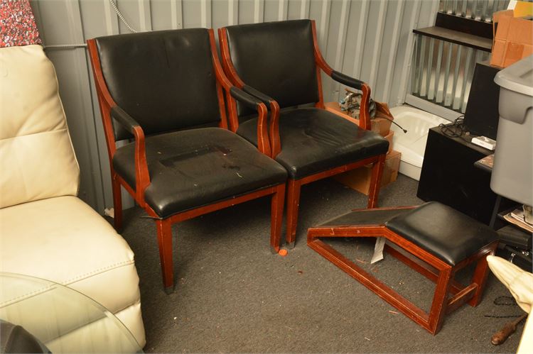 Three (3) Leather Office Chair