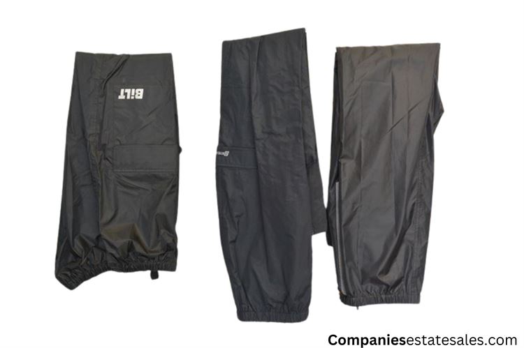 Three (3) Pieces New Motorcycle Rain Gear Apparel