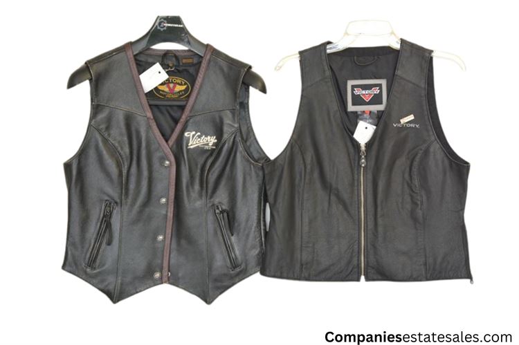 Two (2) Victory Leather Vest