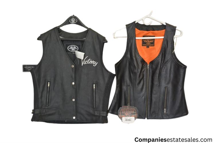 Two (2) Victory Leather Vest