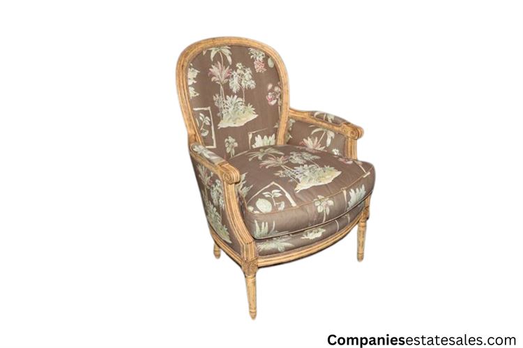 Floral Patterned Armchair