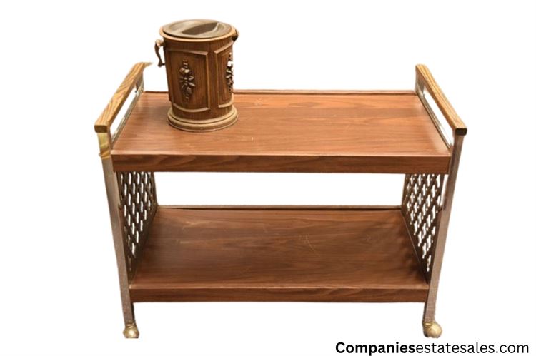 Two (2) Serving Cart and Waste Container