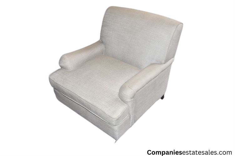 White Upholstered Armchair