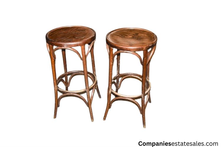 Two Bentwood Stools