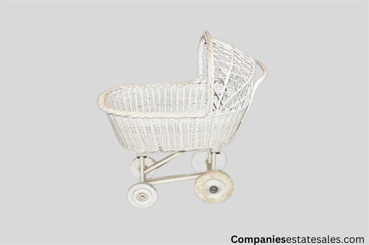 Wicker Doll Buggy