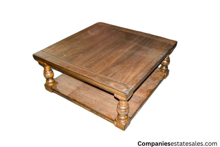 Square top Wood Coffee Table