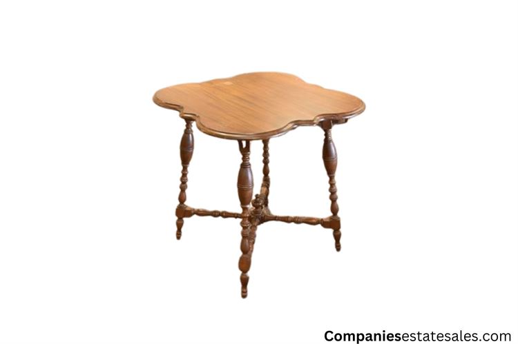 Scalloped Wooden Table