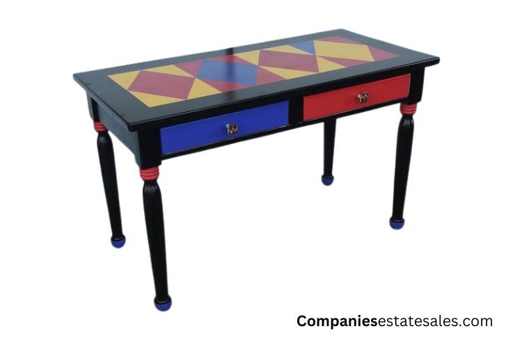 Colored Painted  Wooden Desk