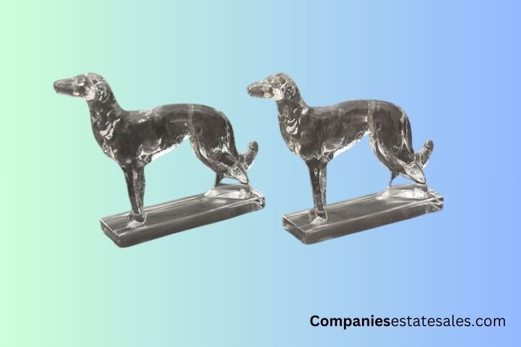 Heavyweight Glass Borzois or Wolfhounds