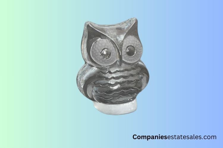 Viking Handmade Crystal Owl Figure