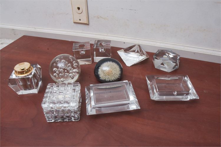 Clear Glass Spheres nd Candle Holders Collection