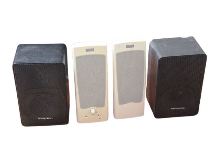 Four (4) Computer Speakers