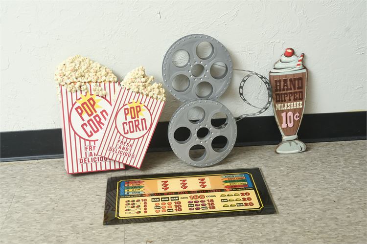 Group of Movie Signs