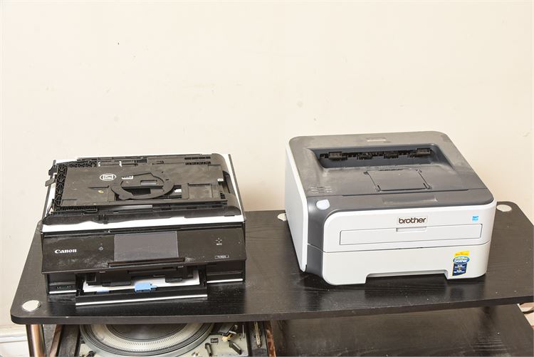 Two (2) Brother HL-2140 Laser Printer / Canon Pixma TS9020 Printer